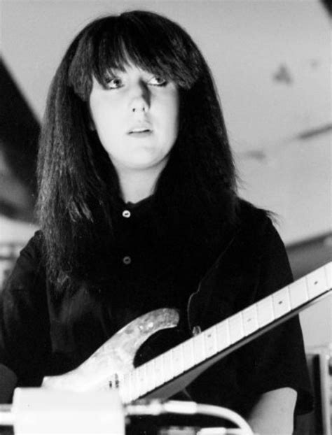 New Order, Gillian Gilbert, 1981. Her hair looks...