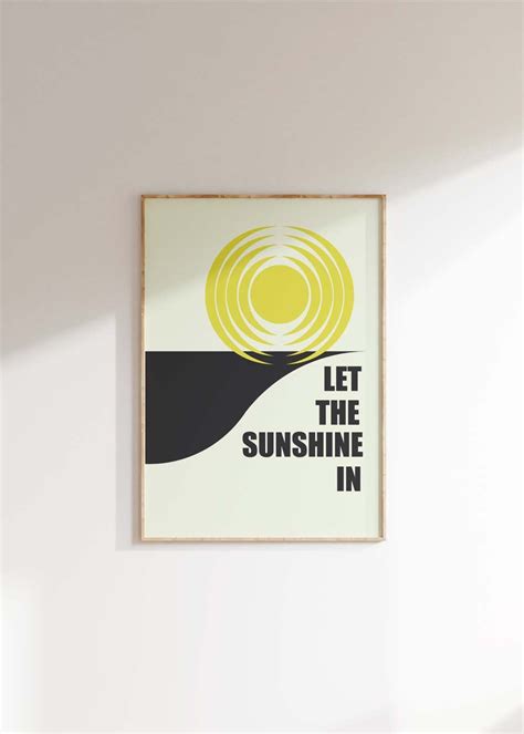 Let the Sunshine in Hair Music Poster Wall Art Decor Art Print - Etsy