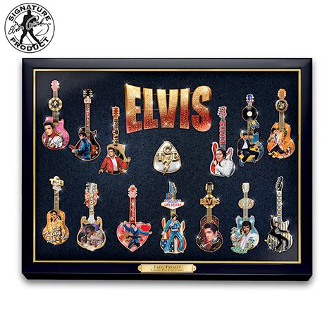 The Elvis Presley Legacy Guitar-Shaped Pin Collection That Celebrates ...