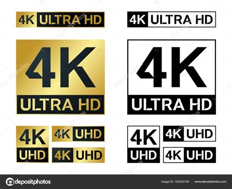 4k Ultra Hd icon. Vector 4K UHD TV symbol of High Definition Stock Vector Image by ©ronedale ...