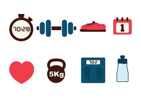 Fitness Icon Pack Vector 136422 Vector Art at Vecteezy