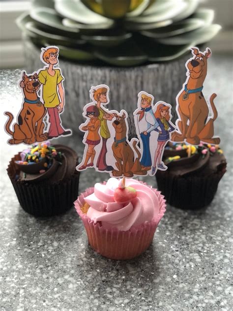 Scooby Doo Cupcake Toppers. Cupcakes Scooby Doo. Paquet de 6. | Etsy