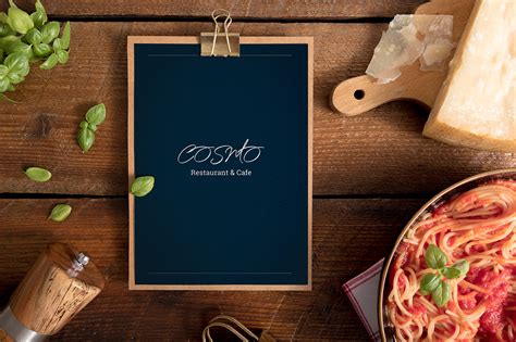 Cosmo Restaurant and Cafe Menu :: Behance