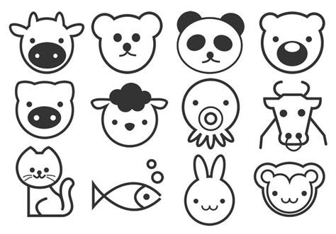 Outline Cute Animals Brushes - Free Photoshop Brushes at Brusheezy!