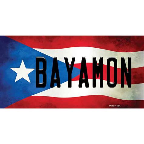 Bayamon Puerto Rico Flag Novelty Sticker Decal