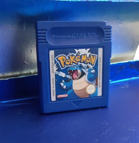 My custom label for Pokemon Blue cartridge : Gameboy