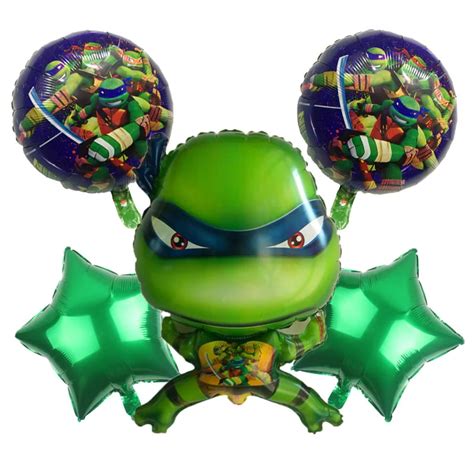 Teenage Mutant Ninja Turtles balloons 5pcs cute cartoon 18 inch Turtles ...