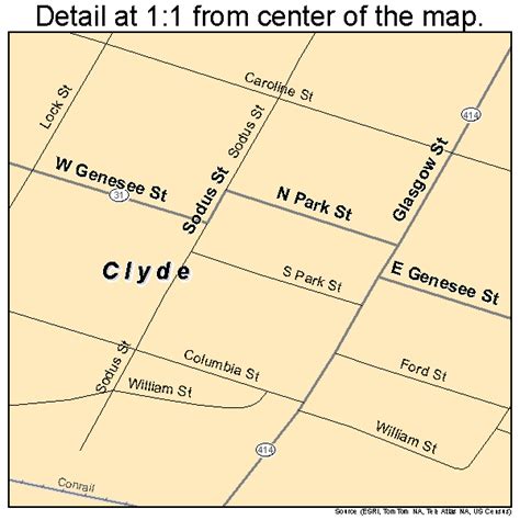 Clyde New York Street Map 3616573