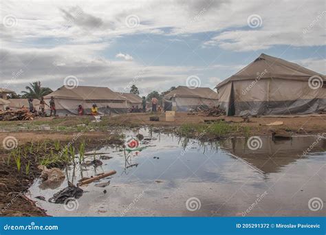 Refugee Camp Made of Tents, Africa, Refugee Crisis Editorial ...