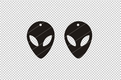 Alien Earrings svg,UFO earrings,Sci fi earrings,alien svg,alien face By PAPER amaze | TheHungryJPEG