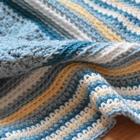 The Seaside Blanket - Free Crochet Baby Blanket Pattern - HanJan Crochet