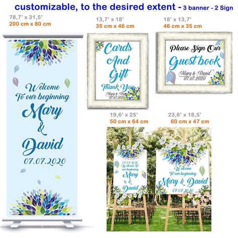 Personalized wedding banners and signs.Adjustable size 3 | Etsy