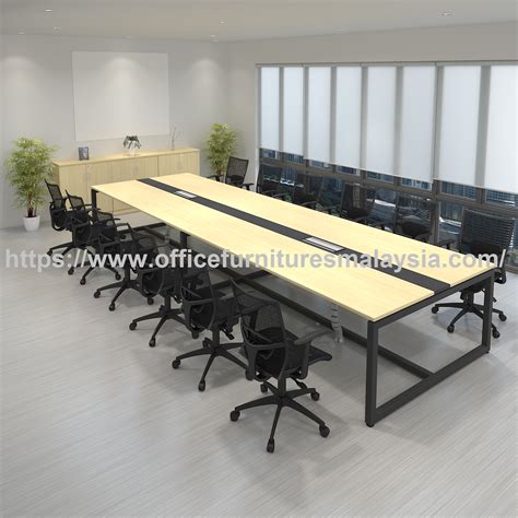 16 ft Modern Design Meeting Table | Conference Room Table Design Malaysia