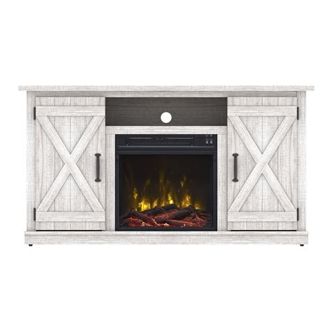 ELECTRIC FIREPLACE TV STAND Wood Heater Media Entertainment Center Console White 689749356953 | eBay