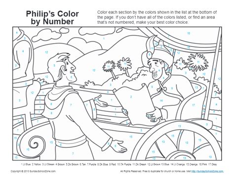 Philip And Ethiopian Coloring Page For Kids Coloring Pages