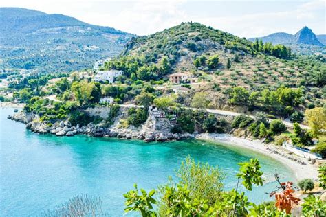 Asini small beach, Greece. stock photo. Image of relax - 109598268