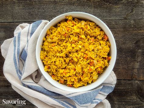 Easy Garlic Saffron Rice | Savoring Today