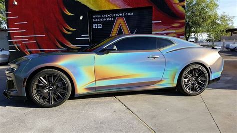 2017 Chevrolet Camaro zL1 1) Full Wrap using 3M Gloss Psychedelic Flip ...