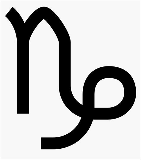 Capricorn Png - Capricorn Symbol Transparent, Png Download - kindpng