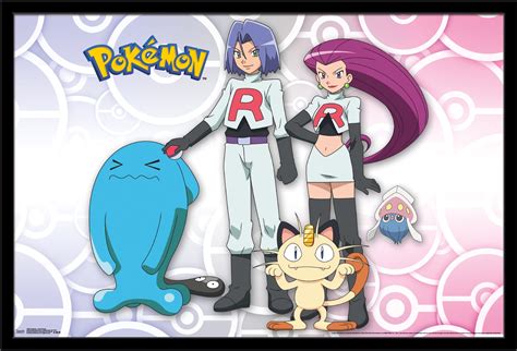 Pokémon - Team Rocket Wall Poster, 22.375" x 34", Framed - Walmart.com