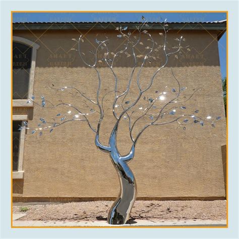 Large Outdoor Metal Garden Art Stainless Steel Tree Sculpture For Sale ...