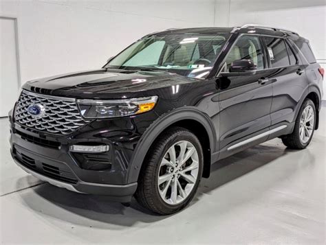 Pre-Owned 2021 Ford Explorer Platinum in Agate Black Metallic ...