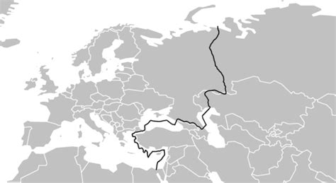 What I think the border between Europe and Asia looks like : r/Maps