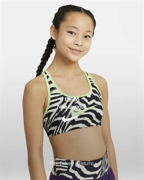 The Nike Swoosh Sports Bra is made from super-soft, sweat-wicking ...