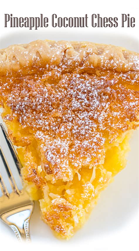 Pineapple Coconut Chess Pie Recipe