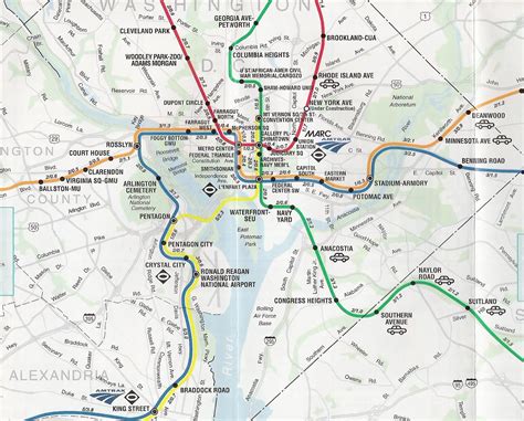 华盛顿特区地图 _华盛顿dc | Washington metro map, Washington metro, Subway map design