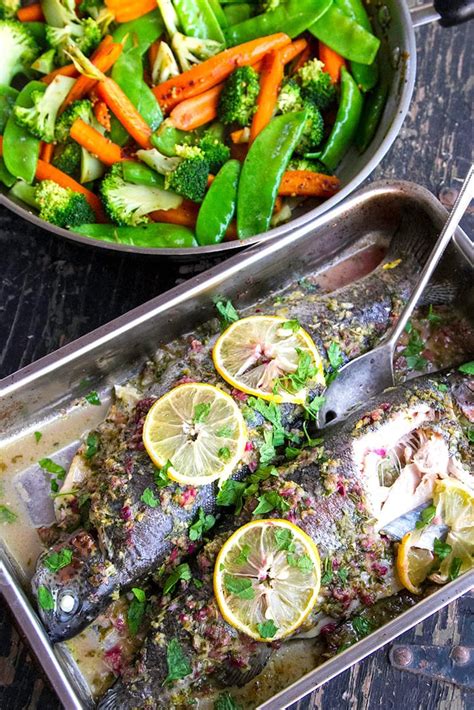 Baked Whole Rainbow Trout Recipes Jamie Oliver | Bryont Rugs and Livings