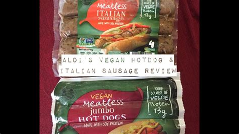 Reviewing Aldi’s New Vegan Hotdogs & Italian Sausage - YouTube