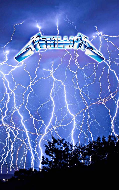 Metallica 1, blue, light, lightning, metal, ride, ride the lightning, sky, HD phone wallpaper ...