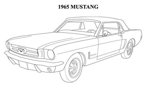 Mustang Outline Drawing at PaintingValley.com | Explore collection of ...