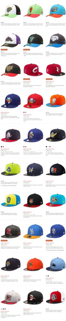 Minor League Baseball Hats