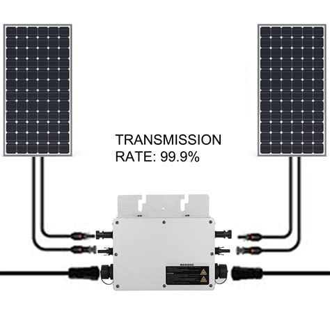 VEVOR VEVOR 600W Solar Grid Tie Micro Inverter 220V, grid tie inverter with 1.5 m Power Cable ...