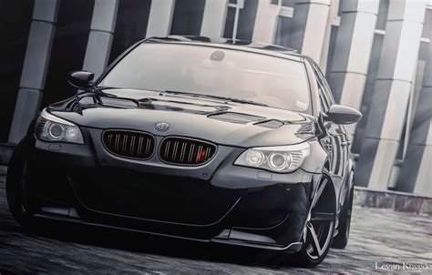 Photo Wallpaper Bmw, Black, E60 - Bmw M5 E60 Black (#1588188) - HD Wallpaper & Backgrounds Download