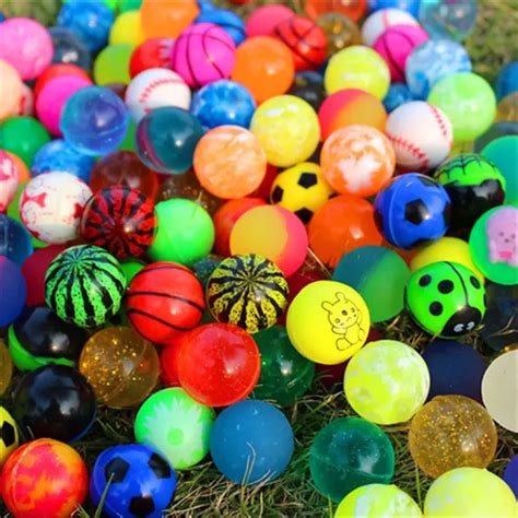 10/20 pcs Children Toy Mixed Bouncing Balls Rubber Outdoor Bath Toys ...