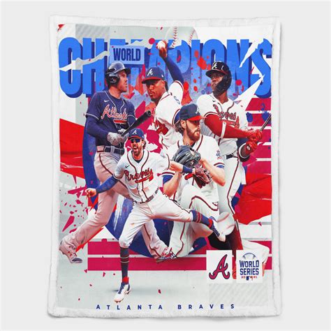 Atlanta Braves Team 2021 World Series champions Blanket - Bluecatstore ...