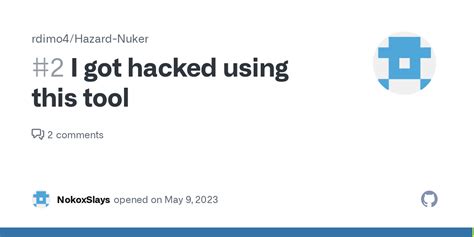 I got hacked using this tool · Issue #2 · rdimo4/Hazard-Nuker · GitHub