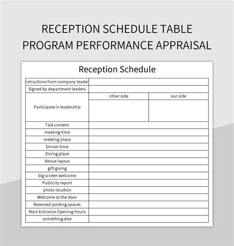 Hotel Reception Desk Performance Appraisal Form Excel, 51% OFF