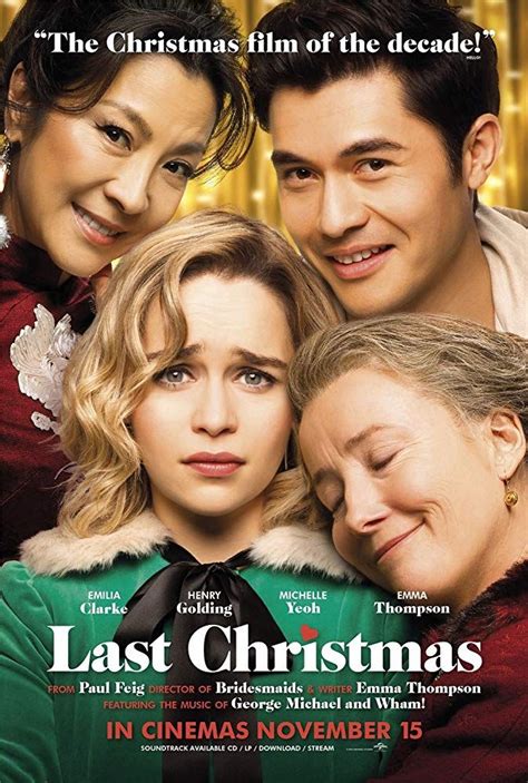 Latest Posters | Emma thompson, Last christmas, Last christmas movie