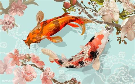 Koi Fish Painting Wallpaper Hd - 2560x1920 Wallpaper - teahub.io