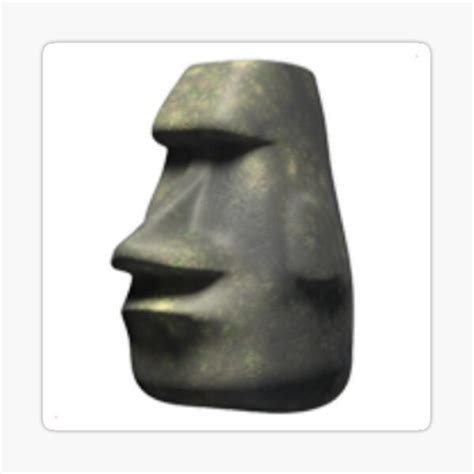 "Multiple Moai Bruh Emoji Rock" Sticker for Sale by Yeeeyeee0 | Redbubble