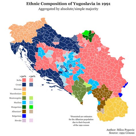 Ethnic composition according to the last census before the break-up of Yugoslavia (more maps ...