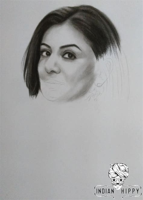 Buy pencil sketch portrait online made by charcoal drawing artists in India