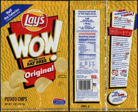 Frito-Lay - Lay's WOW Original potato chip bag - late 1990… | Flickr