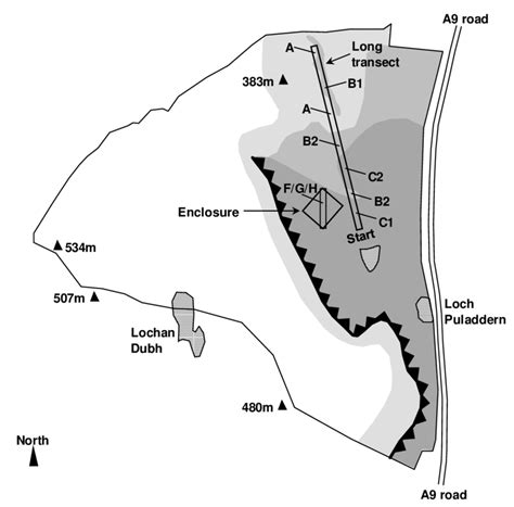 Site map for Craigellachie National Nature Reserve. The reserve is... | Download High-Quality ...