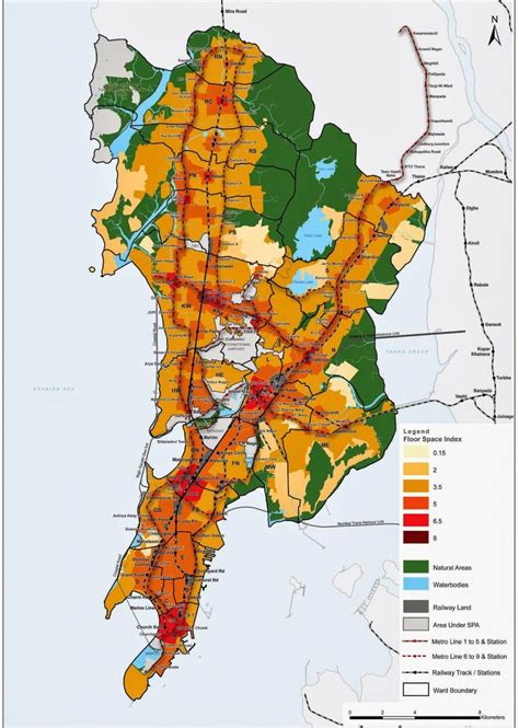 Mumbai CRZ map - CRZ map of Mumbai (Maharashtra - India)