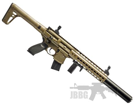 SIG SAUER MCX FULL METAL PELLET AIR RIFLE BLK CO2 POWERED 0.177 CAL TAN - AIR-MCX-177-88G-30-FDE ...